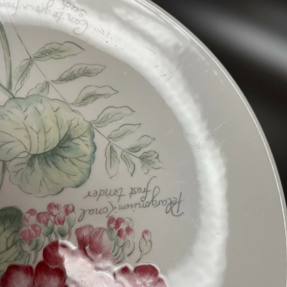 Lenox Geranium Artist Sketchbook by Louise Le Luyer Dinner Plates‎ 11